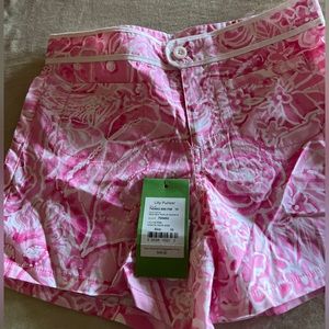 Pink and white Kid shorts